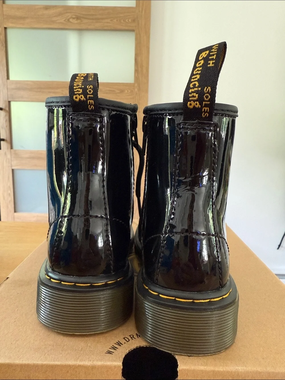 Dr. Martens glossy black